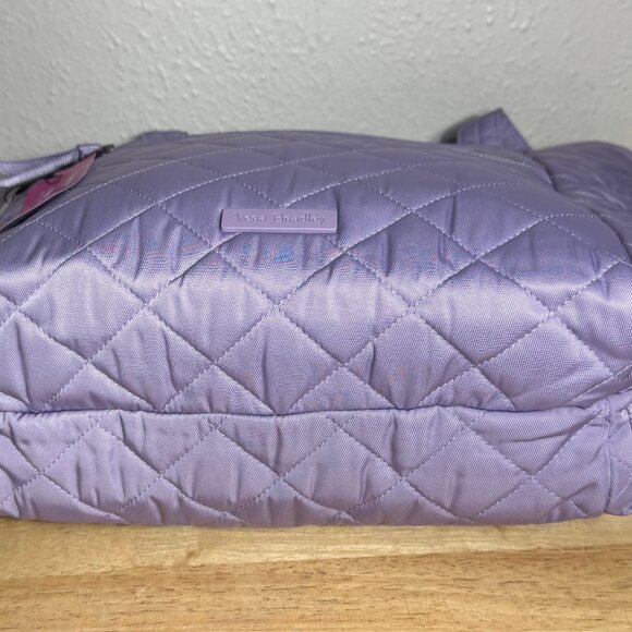 Vera Bradley Small Vera Tote in Performance Twill Lavender Sky NWT - Picture 7 of 10